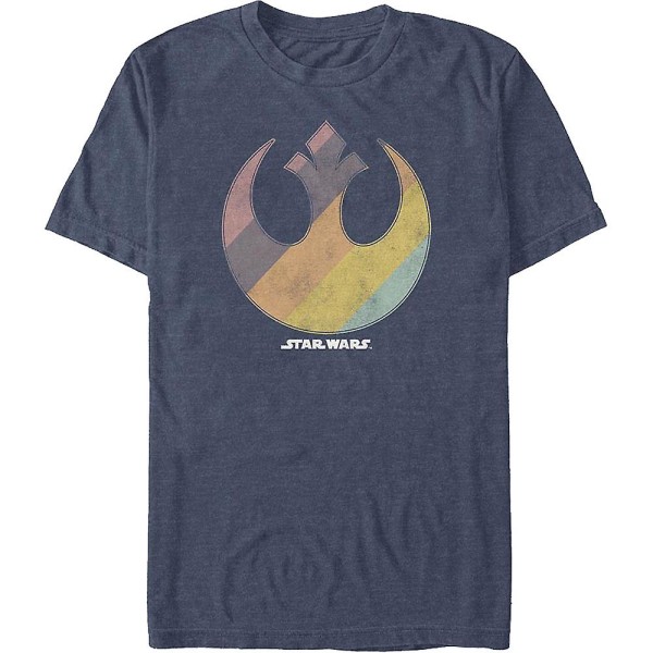 Rainbow Rebel Alliance Logo Star Wars T-shirt L