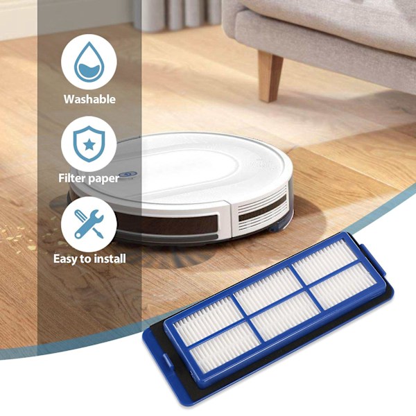 Set för Eufy Robovac 11s Max, robovac 30c Max, Robovac G10, Robovac G30, Edge - 13 delar Ersättningsdyna
