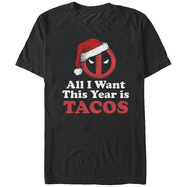 Deadpool Jul Tacos T-skjorte XL