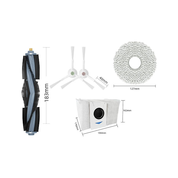 Deebot T20/t20max/t20pro/x1 Omni/t10 Omni/turbo Robotstøvsuger Reservedelsett