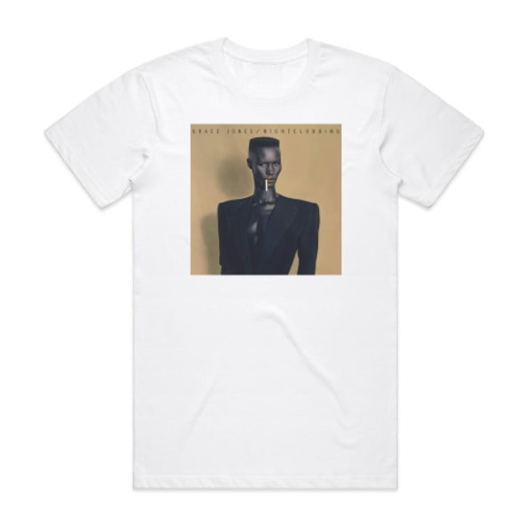 Grace Jones Nightclubbing Album Cover T-shirt Hvid S