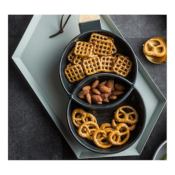 Keramiikkavihko Snack-tarjotin Jälkiruokalautanen Salaattikuppi Keittiötarvikkeet Ravintola-astiat Hedelmäkoristelu