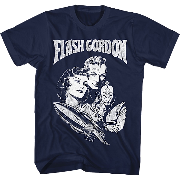 Characters Rocket Flash Gordon T-skjorte Ny M