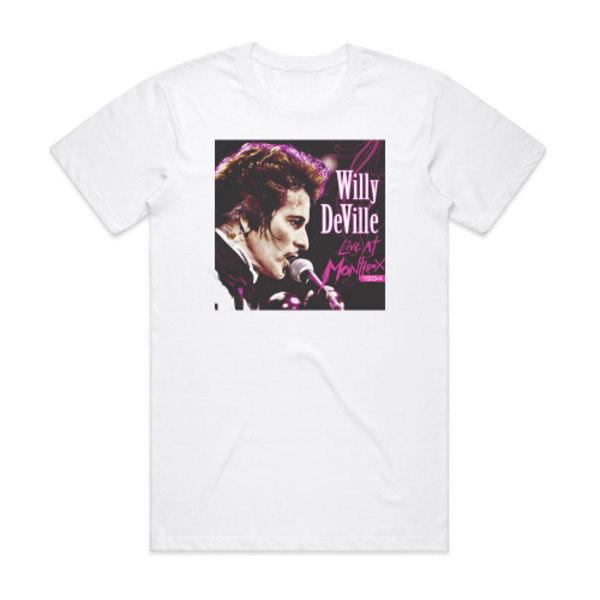 Willy DeVille Live At Montreux 1994 Album Cover T-Shirt Vit XXL