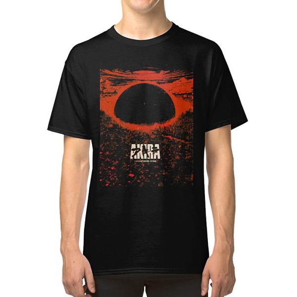 Akira cyberpunk city explosion poster T-shirt S