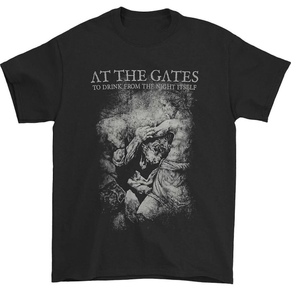 At The Gates Drink From The Night Grey Lion T-shirt S