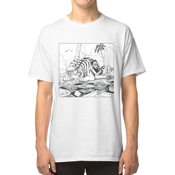 One Piece - Monkey D. Luffy & Tiger -paita XXL