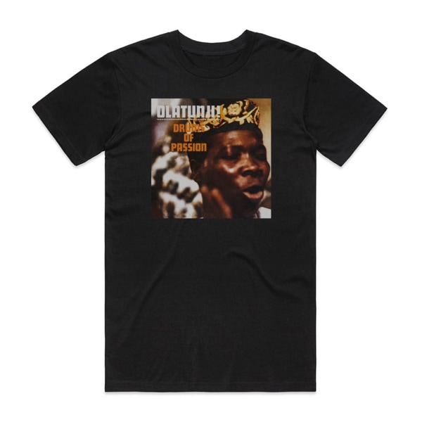 Babatunde Olatunji Drums Of Passion Album Cover T-Shirt Sort XXL