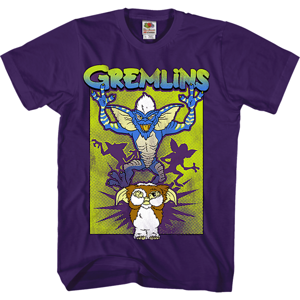 Lilla Gizmo's Mareridt Gremlins T-shirt XL