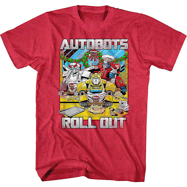 Autobots Roll Out Röd Transformers Jultröja M