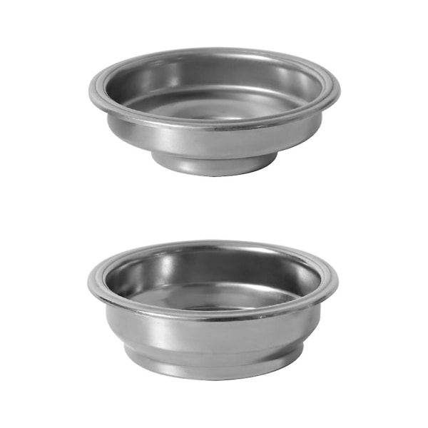 2 stk. Rustfrit Stål 58mm Kaffe Te Filterkurv til Tryk Espresso Maskine Tilbehør