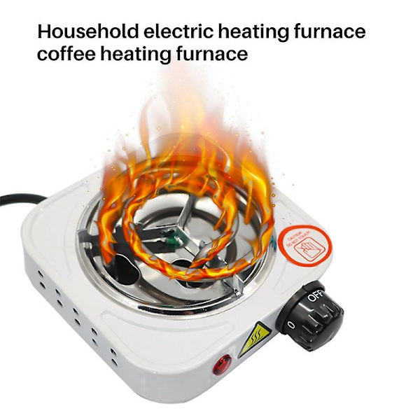 220V 500W Elektrisk Spis Värmeplatta Järnbrännare Hemkök Kokare Kaffe Värmare Hemlagning