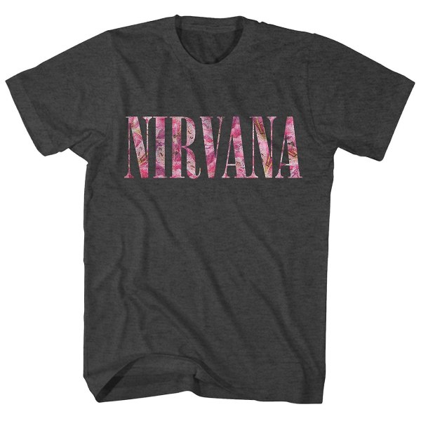 Nirvana T-skjorte med blomsterlogo Nirvana-skjorte XXL