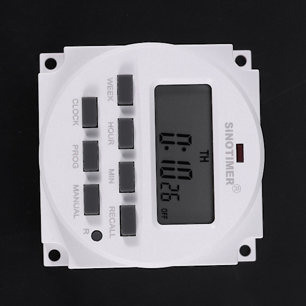 4X Sinotimer Tm618h-2 220V AC Digitaalinen Aikasäädin Ulostulojännite 220v 7 Päivää Viikoittain Ohjelmoitava Aika