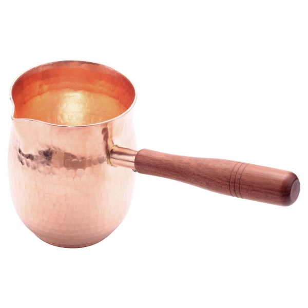 450ml Pure Copper Handmade Coffee Tea Set Turkish Greek Arabic Coffee Pot Wooden Handle Coffee