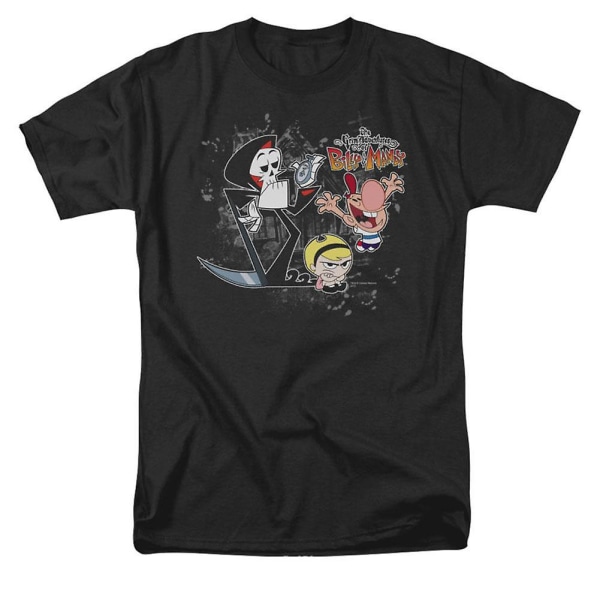 Billy & Mandy Splatter Cast T-skjorte S