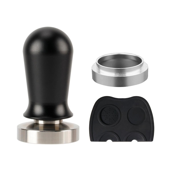 Kalibreret Espresso Tamper Fjederbelastet Fjeder Kaffe Tamper Aluminium Rustfrit Stål Coff