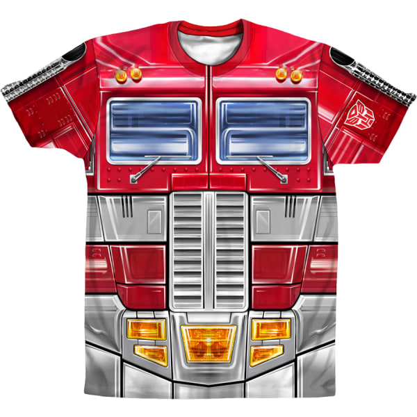 Sublimerings T-shirt med Optimus Prime Kostume M