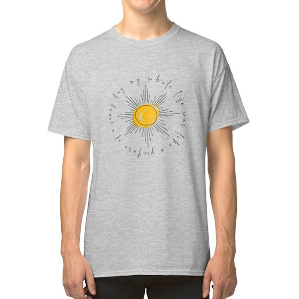 Min hele verden var som et billede af en solrig dag - Sleater Kinney lyrics T-shirt XXXL