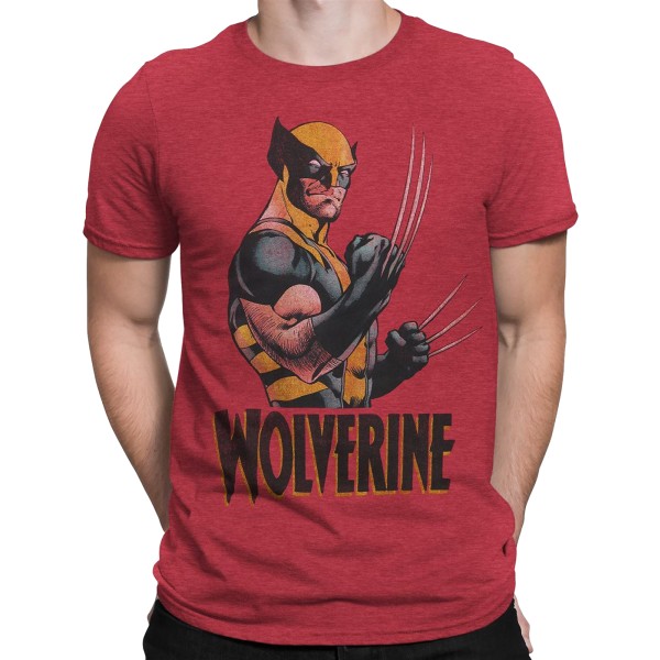 Wolverine Adamantium Klør Marvel Comics T-Shirt Ny S