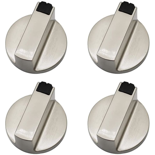 4 stk Gasskomfyr-knapper Metall Gassbluss Bryter Kokeflate Kontrollknapper Ovn Komfyr Knapper 0,23 tommer