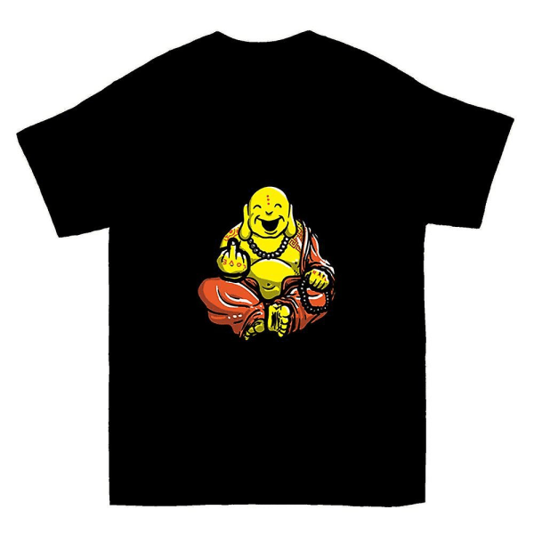 Midt-Finger Buddha T-skjorte L