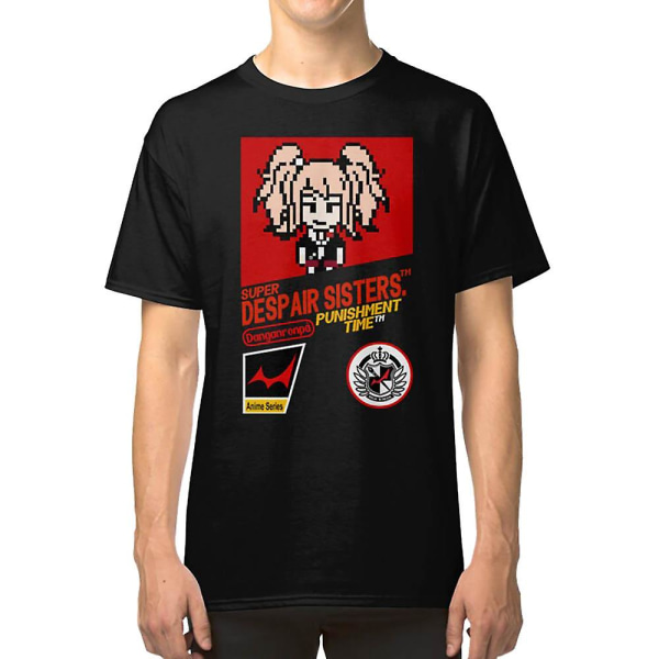 Super Despair Sisters - Danganronpa Parodi T-skjorte XL