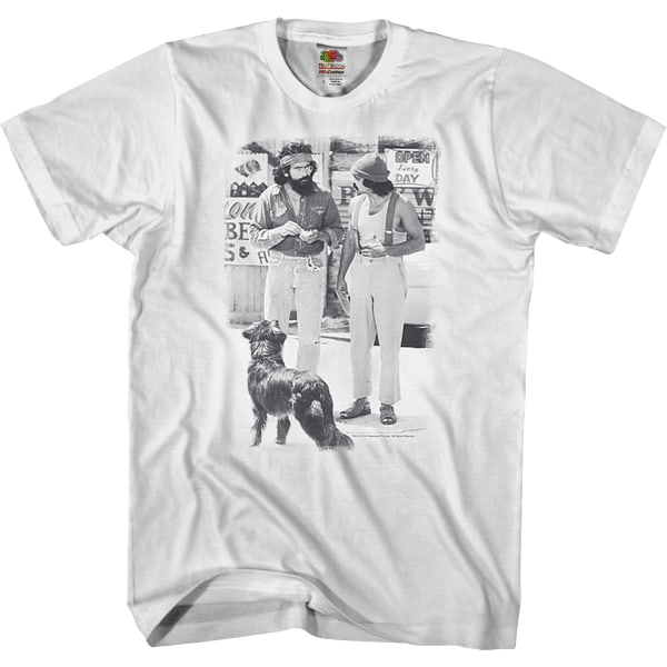 Black And White Up In Smoke Cheech And Chong T-skjorte XXXL