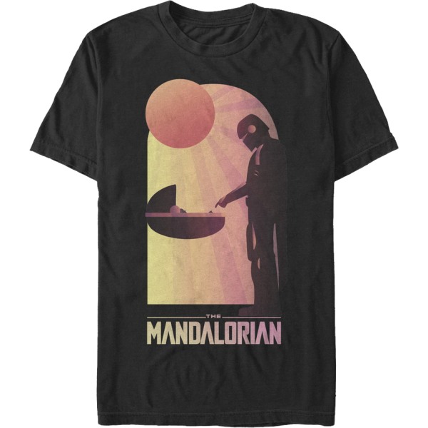 The Mandalorian Meeting The Child Star Wars T-Shirt L