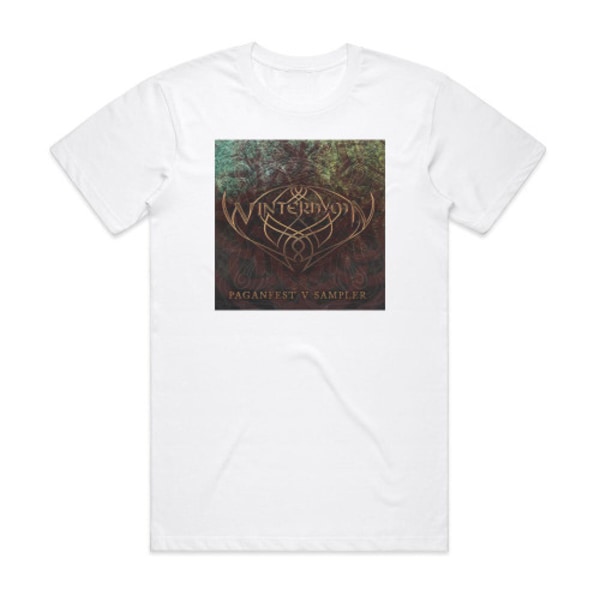 Winterhymn Paganfest V Sampler Album Cover T-skjorte Hvit XXXL