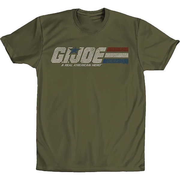 Distressed Army Grøn GI Joe T-shirt M