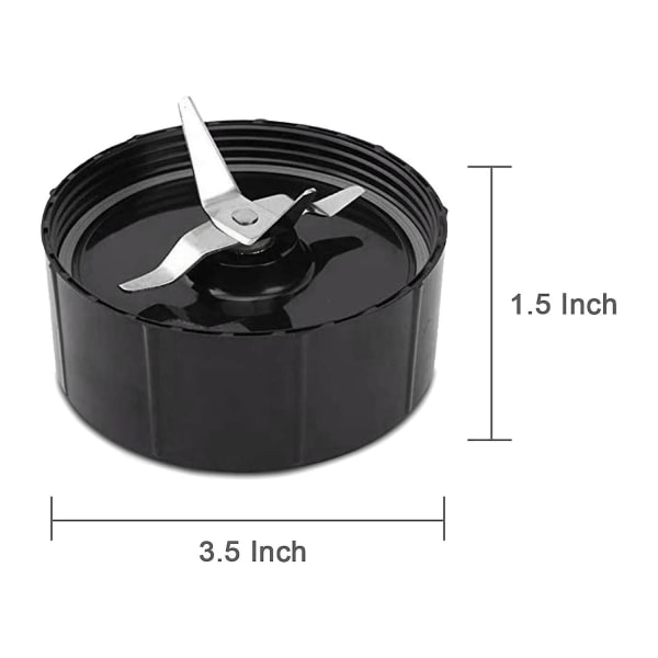 2 Pak Reservedele til Krydsblade til Magic 250w Blender, Juicer og Mixer, Blender Reservedele Black