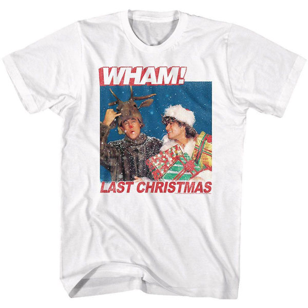 Wham Last Christmas Lyrics T-shirt XL