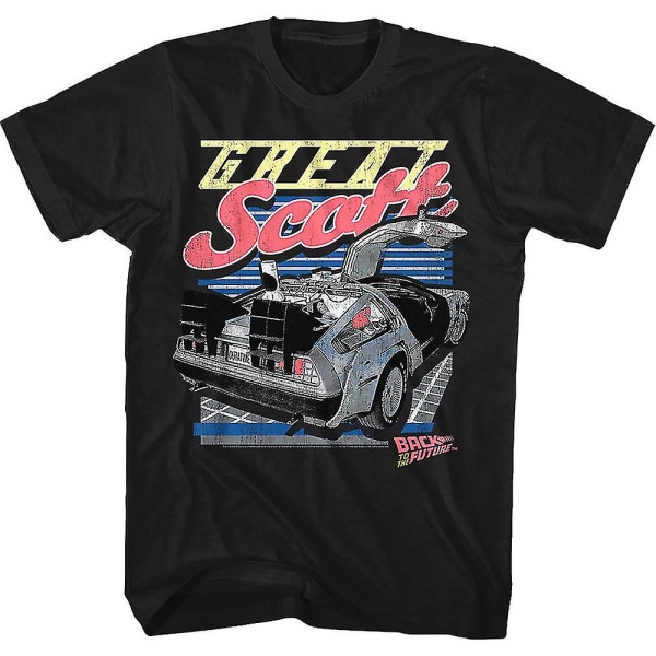 Great Scott DeLorean Tilbage Til Fremtiden T-Shirt XL