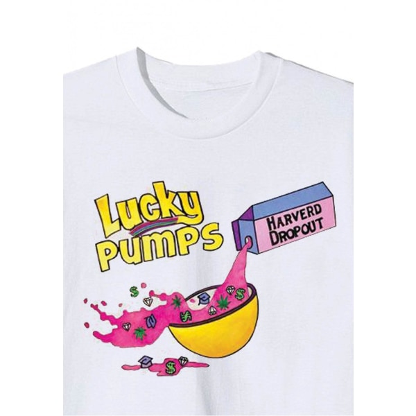 Unhappy Merch Hvit T-skjorte Lucky Pumps Lil Pump T-skjorte XXXL