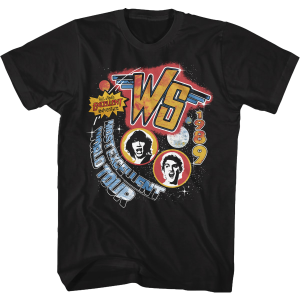 Wyld Stallyns 1989 Most Excellent World Tour Bill og Ted T-shirt XXXL