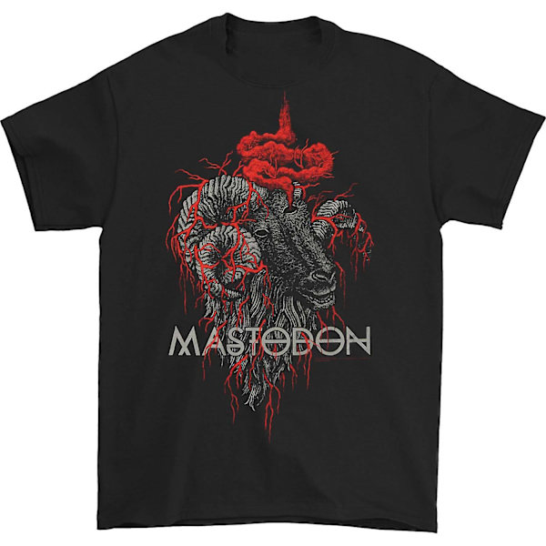 Mastodon Rams Head Farge T-skjorte M