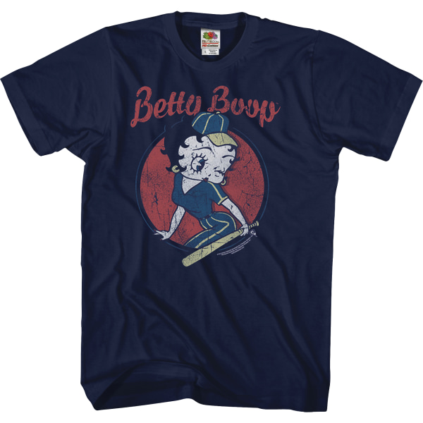 Baseball Betty Boop T-shirt L