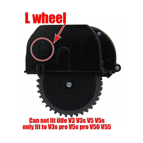 V3s Pro V5s Pro V50 V55 Robotstøvsuger Dele Hjul Inkluderet Venstre Motor