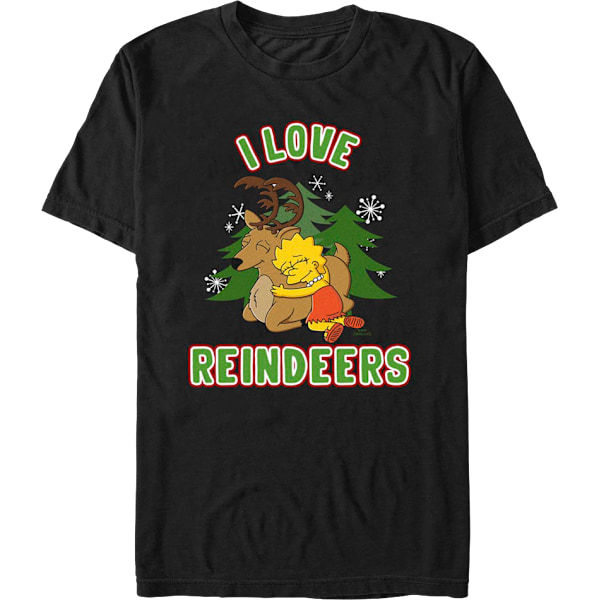 Jeg elsker rensdyr Simpsons T-shirt L