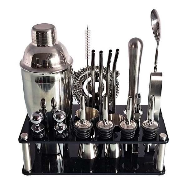 Hemmabar 20 delar Cocktail Shaker Professionella Barverktyg-B