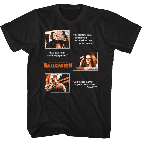 T-shirt med filmcitat för Halloween L