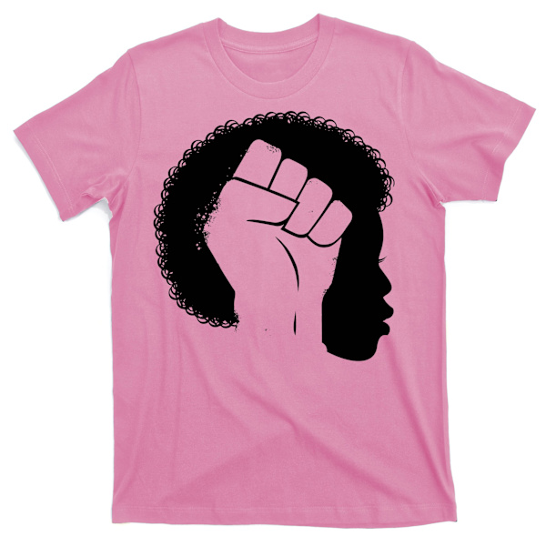 Afro Fist Kvinners Rettigheter T-skjorte L