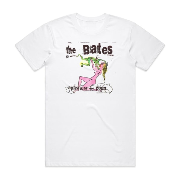 The Bates Pleasure Pain Album Cover T-Shirt Hvid S