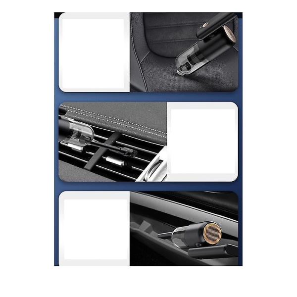 Foldbar Mini Bilsuger Ledningsfri Opladning 8000pa 7 Tommer Håndholdt Støvsuger 30 Minutters Kørsel Bærbar Håndholdt V