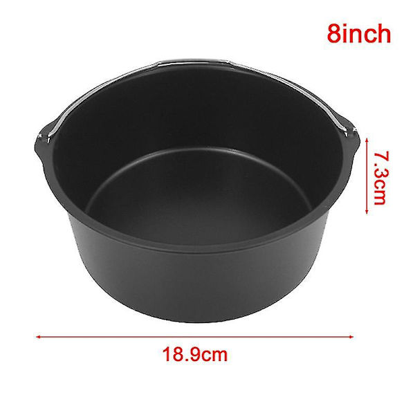 Ilmakypsennin Tarttumaton Kakkuvuoka Uuni 6/7/8 tuumaa Kotikeittiö Keittovälineet Balck(8in) 20cm