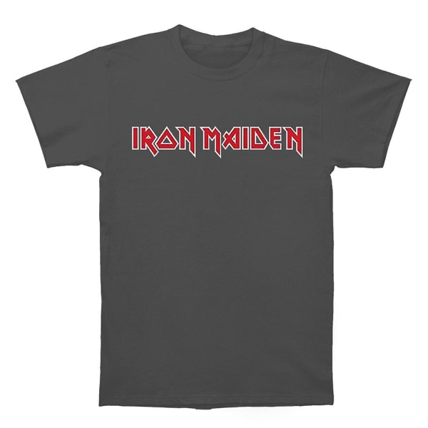 Iron Maiden Klassisk Logotyp Charcoal T-shirt S