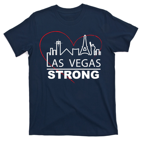 Las Vegas Strong Heart -taivasilma T-paita XXL