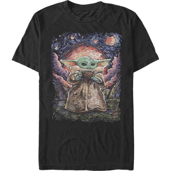 Starry Child The Mandalorian Star Wars T-shirt XXL