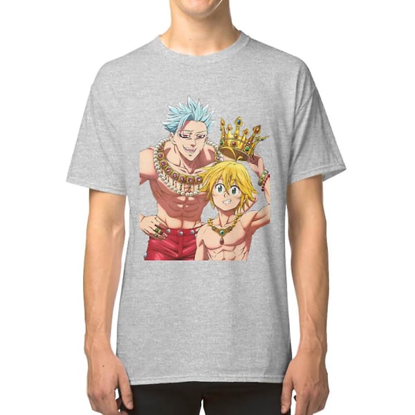 Meliodas och Ban T-shirt grey S